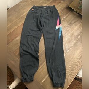 Aviator Nation Sweatpants with Multicolor Stripe